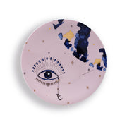 Spirit Eye Colorblock – Plato de Postre - Acuarela y Oro 24K