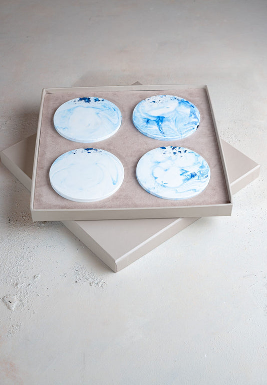 Posavasos "SPICY Blue" - Set de 4