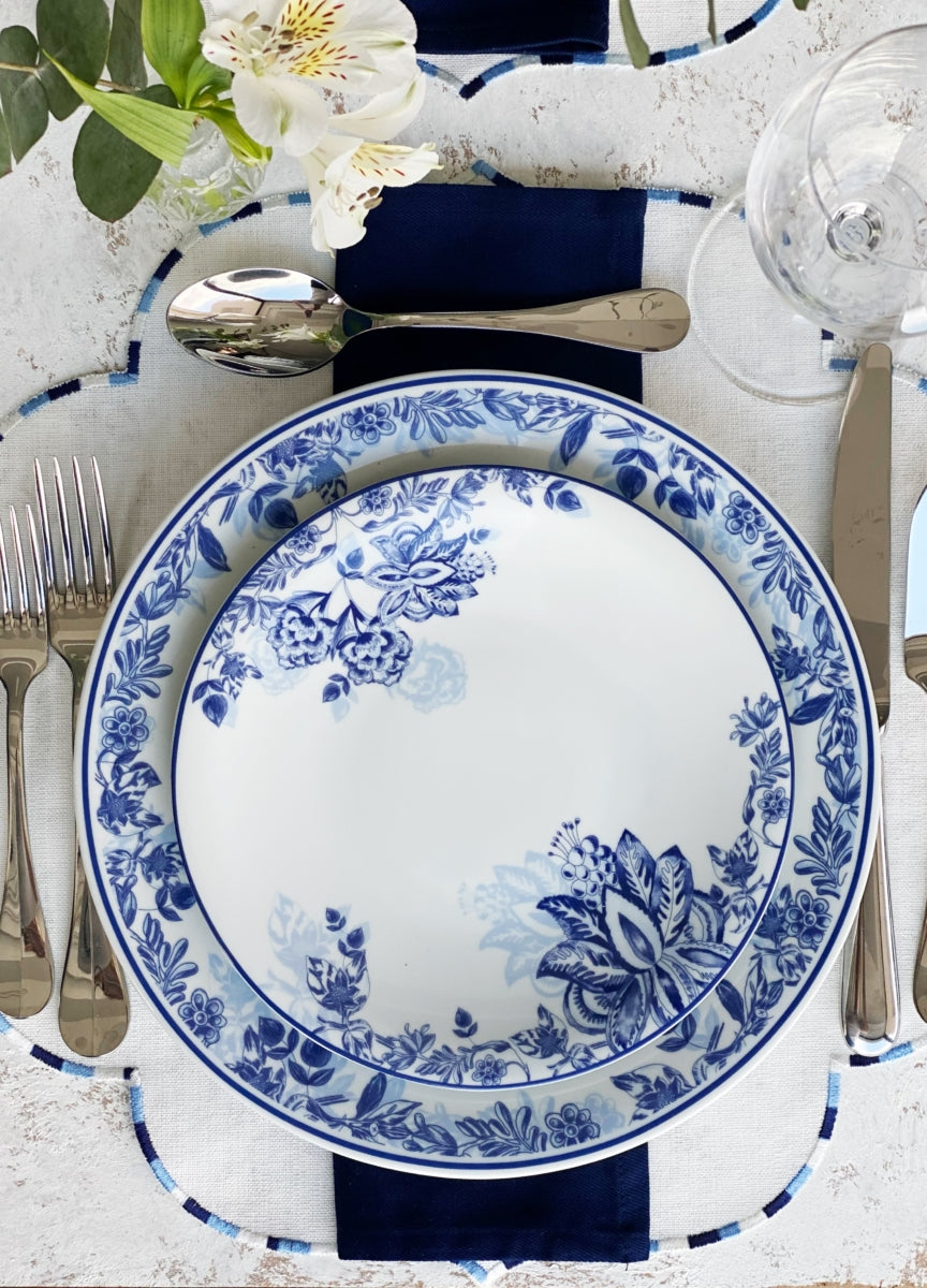Georgian Garden Soup Plate - Classic British Elegance