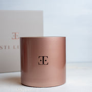 XL Rose Gold Crystal Candle - Elegance in Rose Gold