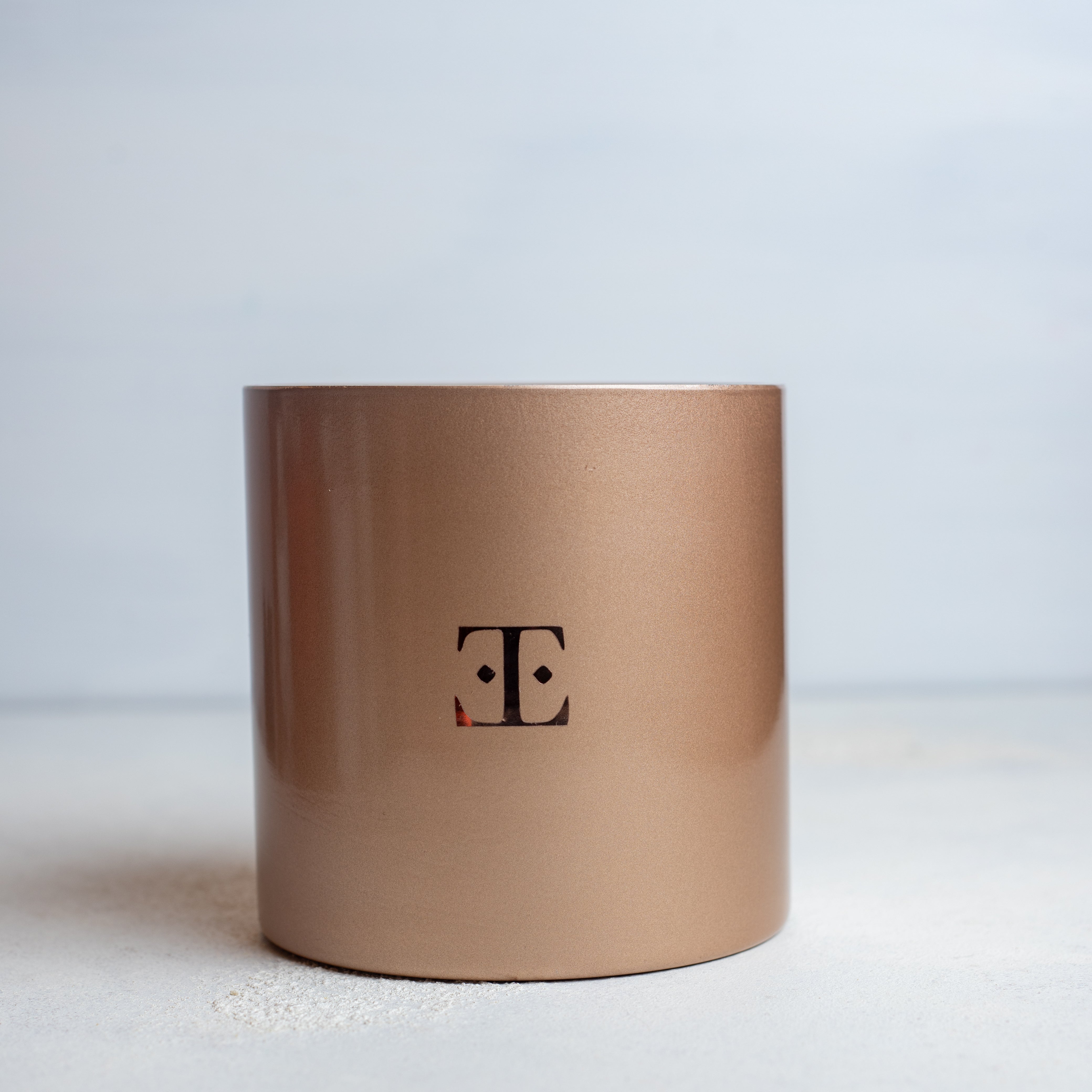 Gold Cinnamon XL Glass Candle - Cinnamon and Spice Scent