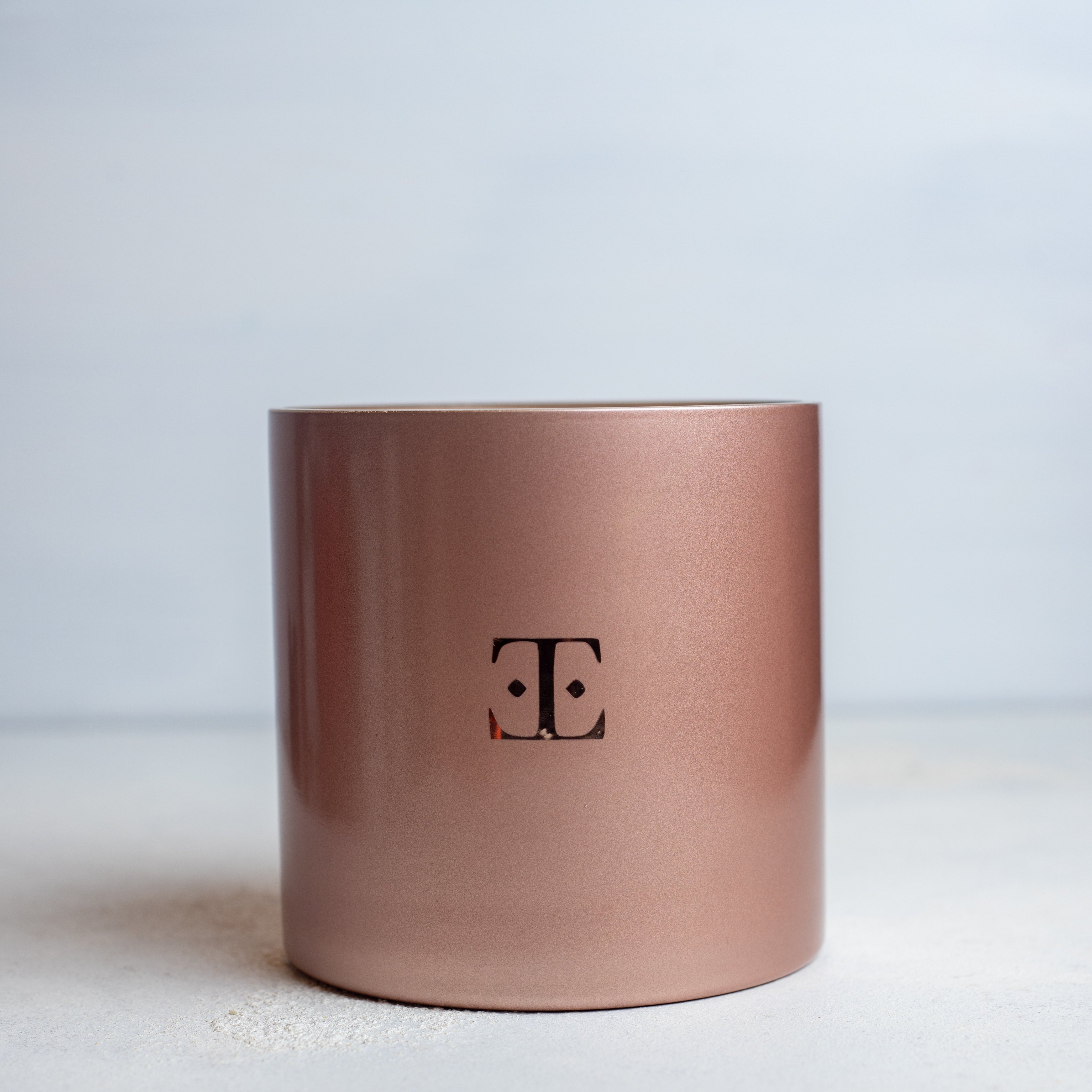 XL Rose Gold Crystal Candle - Elegance in Rose Gold