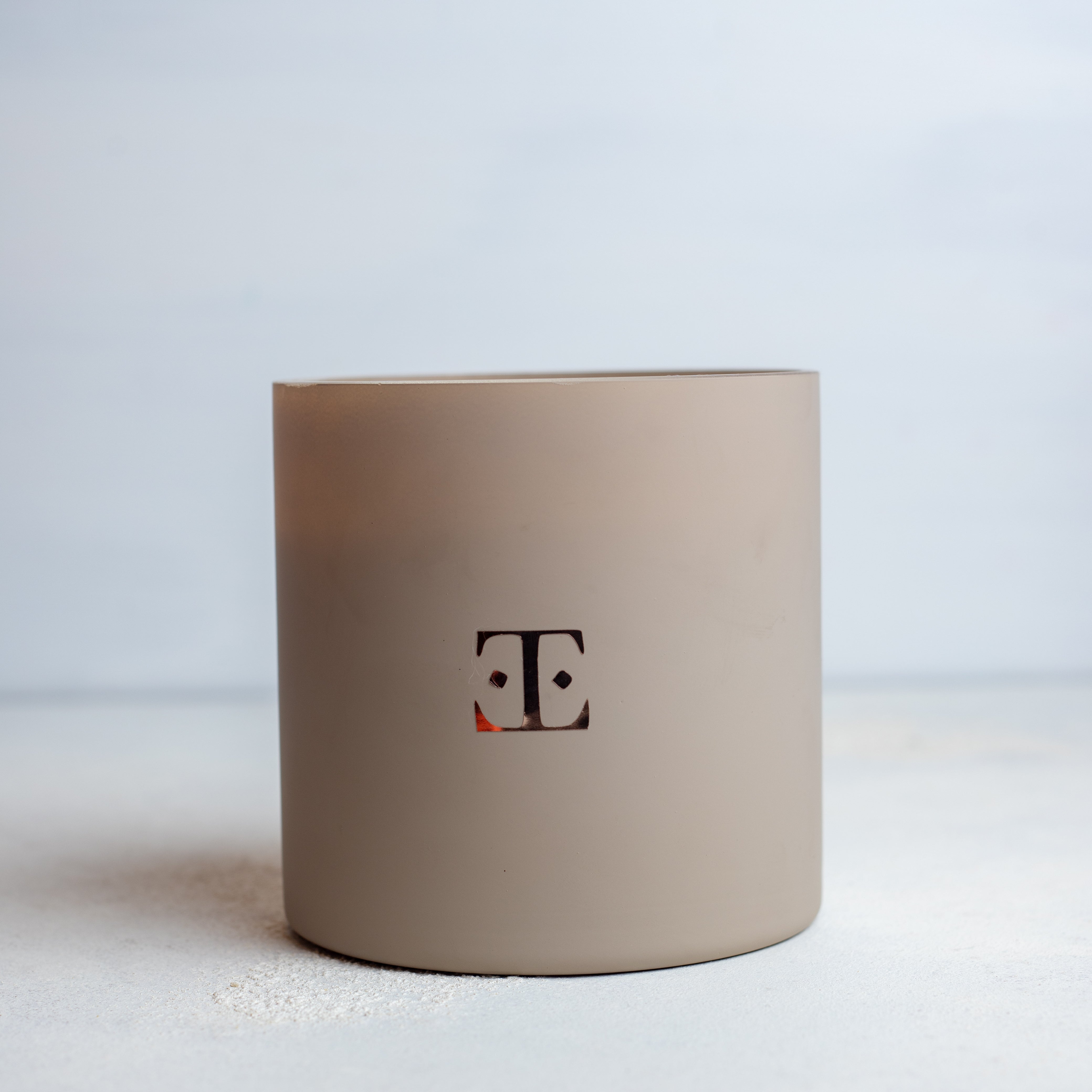 Fig &amp; Mink XL Glass Candle - Sophistication in a Mink Tone