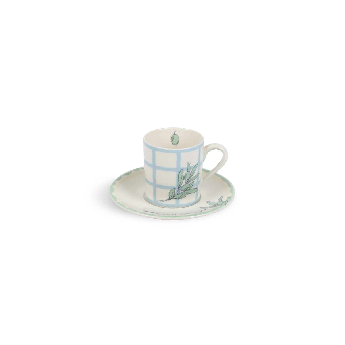 Turkish Coffee Cup Bon Appetit Olive - Gastronomic Elegance