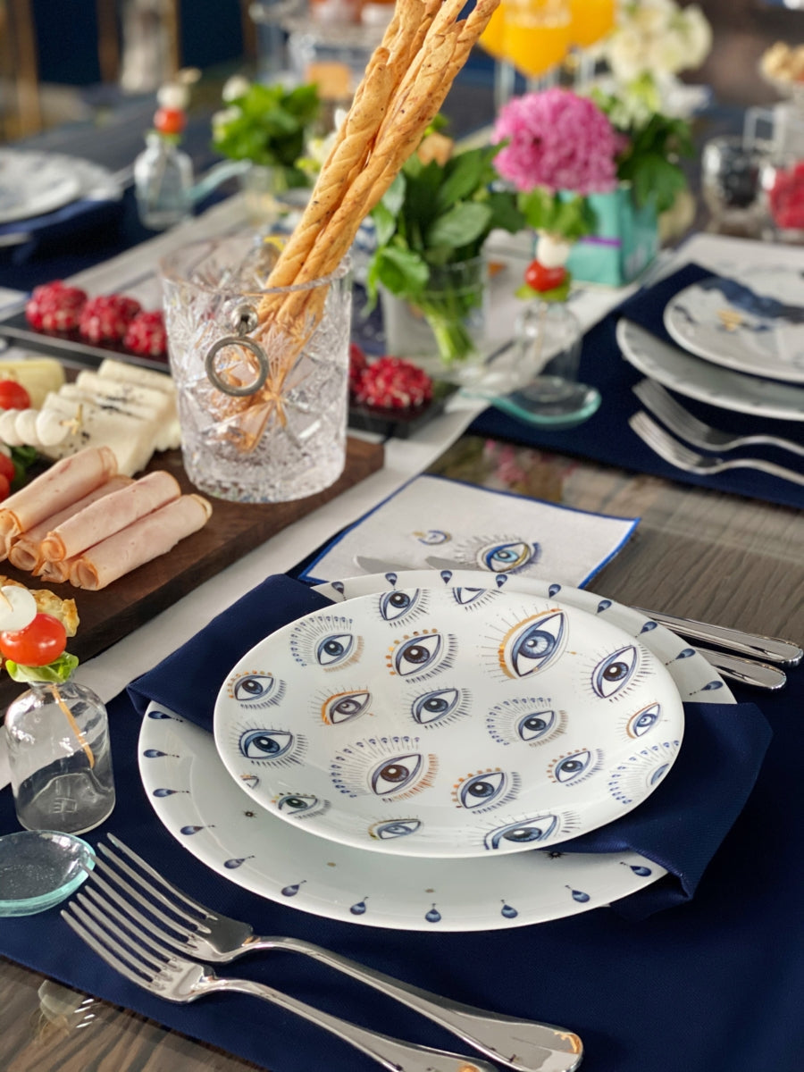 Spirit Eye – Dessert Plate - 24K Gold Porcelain