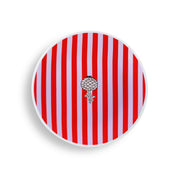 Plato de Postre Joy Feast Stripes - Diseño Rayas Contemporáneo