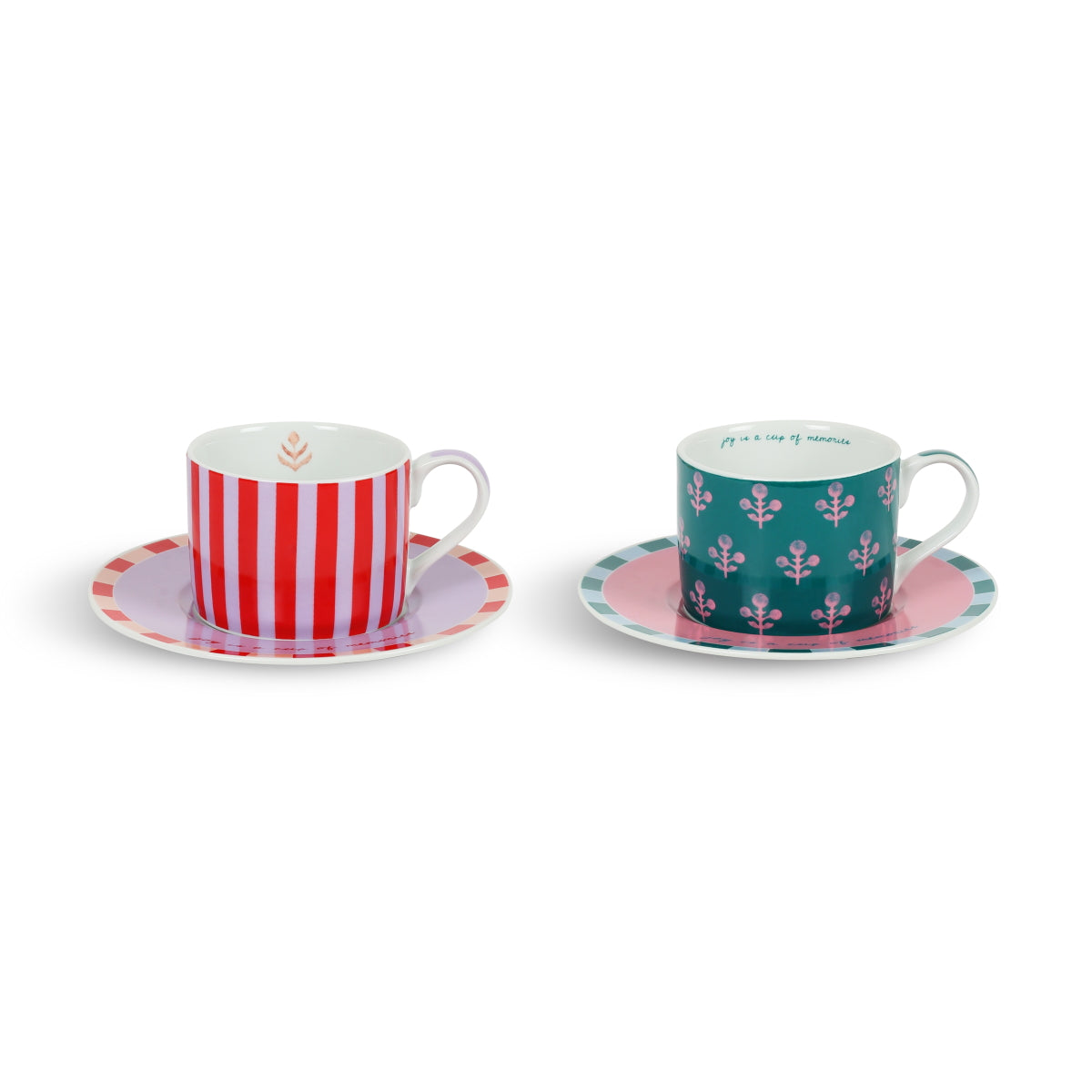 Set of 2 Joy Tea Cups - Gift in Elegant Box