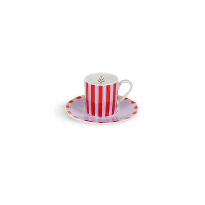 Taza Café Turco Artesanal Joy Feast - Cerámica Pintada a Mano Mediterránea