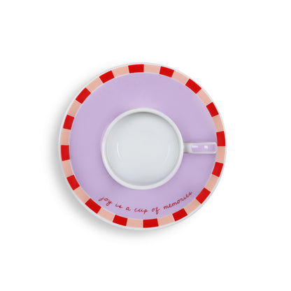 Taza Café Turco Artesanal Joy Feast - Cerámica Pintada a Mano Mediterránea
