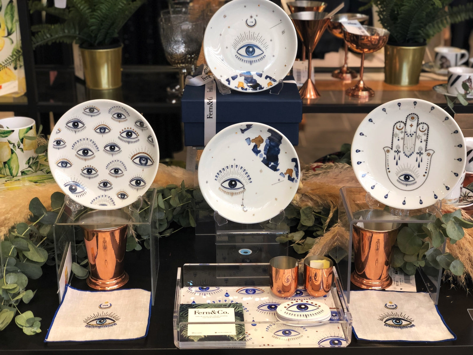 Set de 4 Platos de Aperitivo Spirit Eye Collection  – Con Caja de Regalo