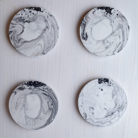 Posavasos "Black Rose" - Set de 4