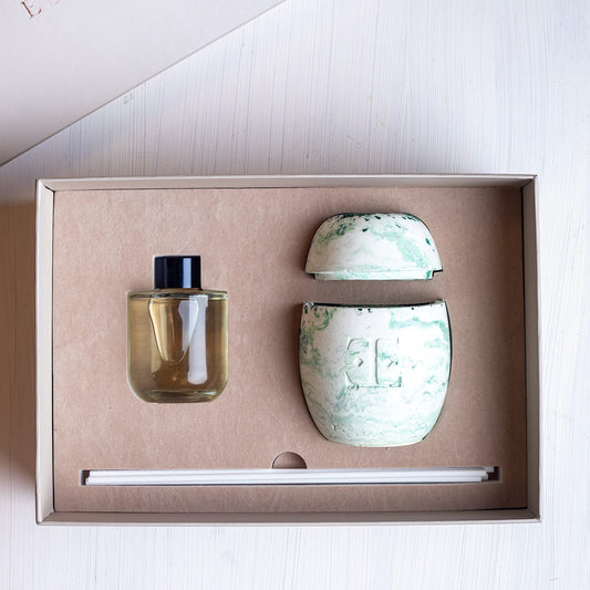 Set Difusor de Aroma Verde Místico - Edición Luxury