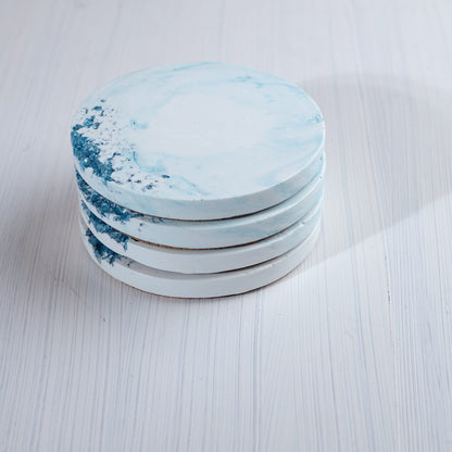 "Ocean Wave" Coasters - Marine Accessories Set