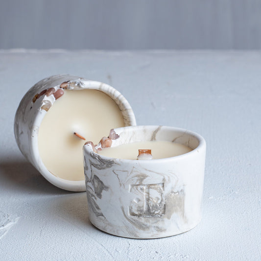 Colección "Sun and Fig" Midi - Set 2 Velas Mediterráneas