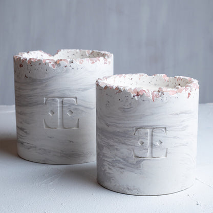 "SILVER Glow" Luxury Candle with Crystals - 1.2kg