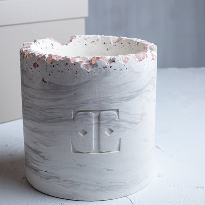"SILVER Glow" Luxury Candle with Crystals - 1.2kg
