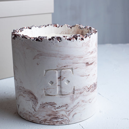 Vela "Mocha Dreams" Luxury con Cristales - 1.2kg