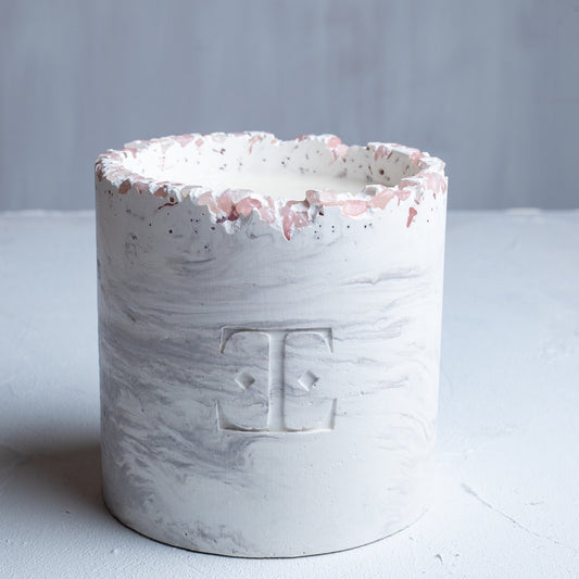 Vela "SILVER Glow" Grand con Cristales - 750g