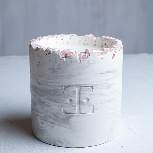 Vela "SILVER Glow" Grand con Cristales - 750g