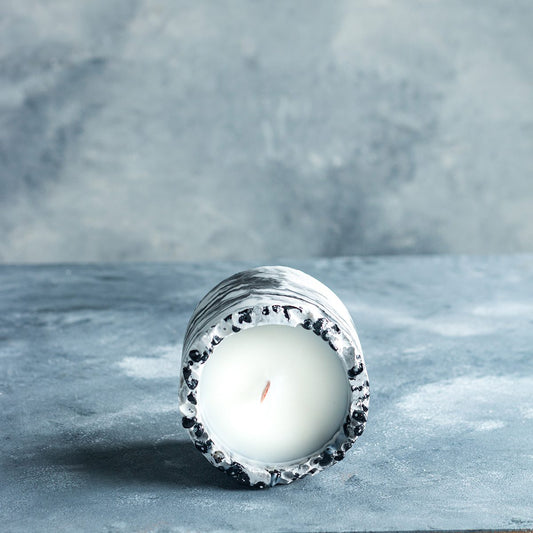 Vela Luxury Black Rose con Obsidiana - Edición Compacta (150g)