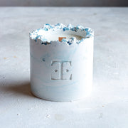 "Ocean Wave" Candle with Crystals - Large 300g