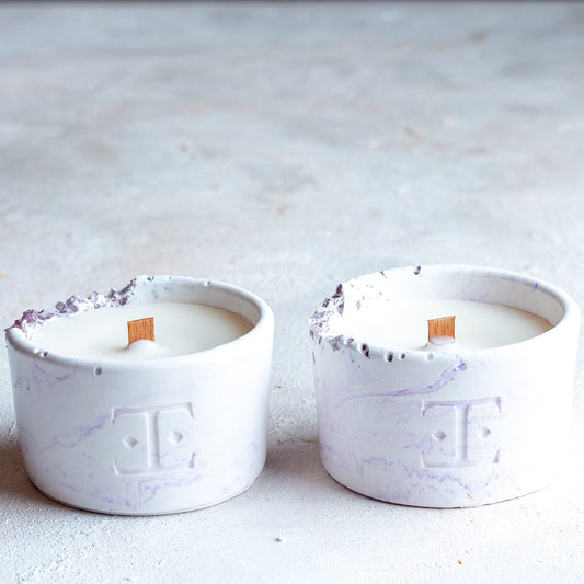 Colección "Lavender" Midi - Set 2 Velas Terapéuticas