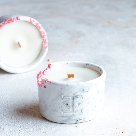 Colección "SILVER Glow" Midi - Set 2 Velas Plateadas