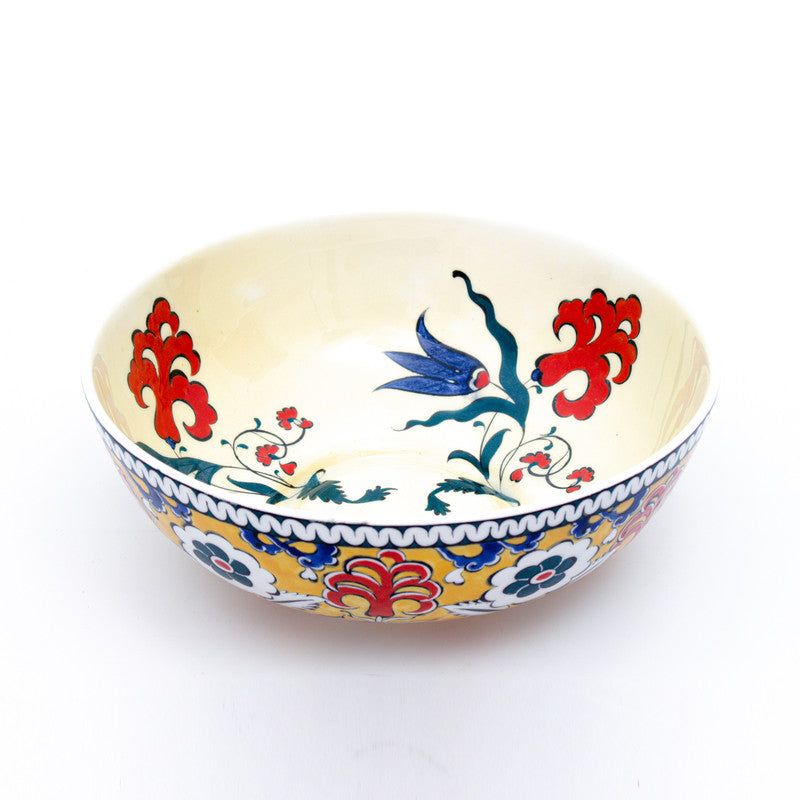 Ottoman Garden Bowl - Gold Slip That Defies Convention