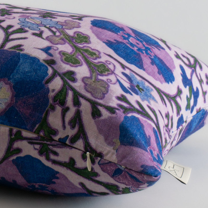 Linen Cushion Cover – Anatolian Suzani Tradition