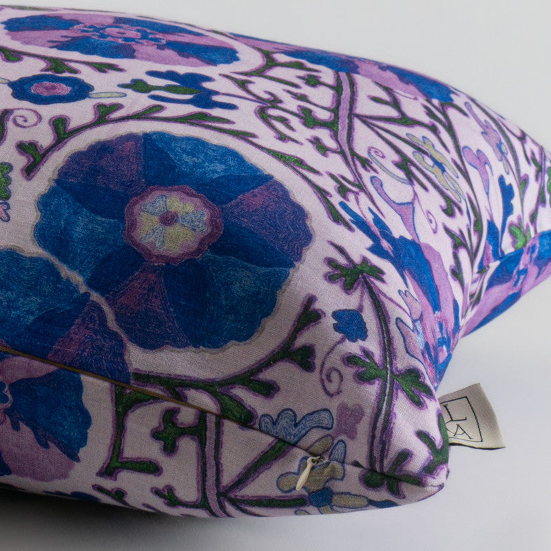 Linen Cushion Cover – Anatolian Suzani Tradition
