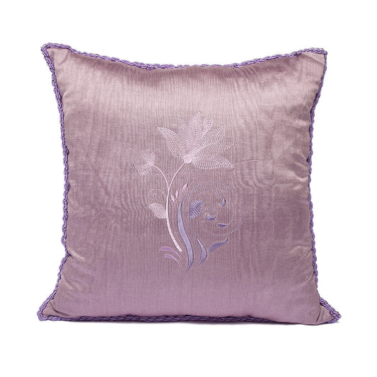 Funda de Cojín Kutnu Lila Bordado - Delicadeza Imperial Tejida en Refinamiento Sublime