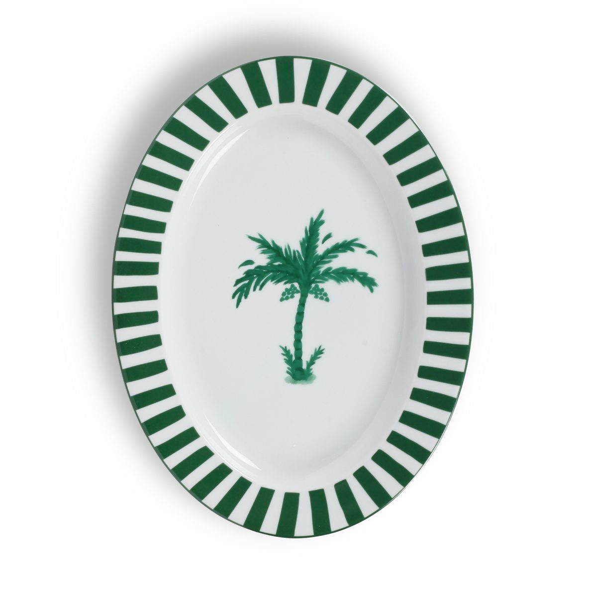 Palm Collection Oval Tray - Fern&amp;Co x Anthropologie