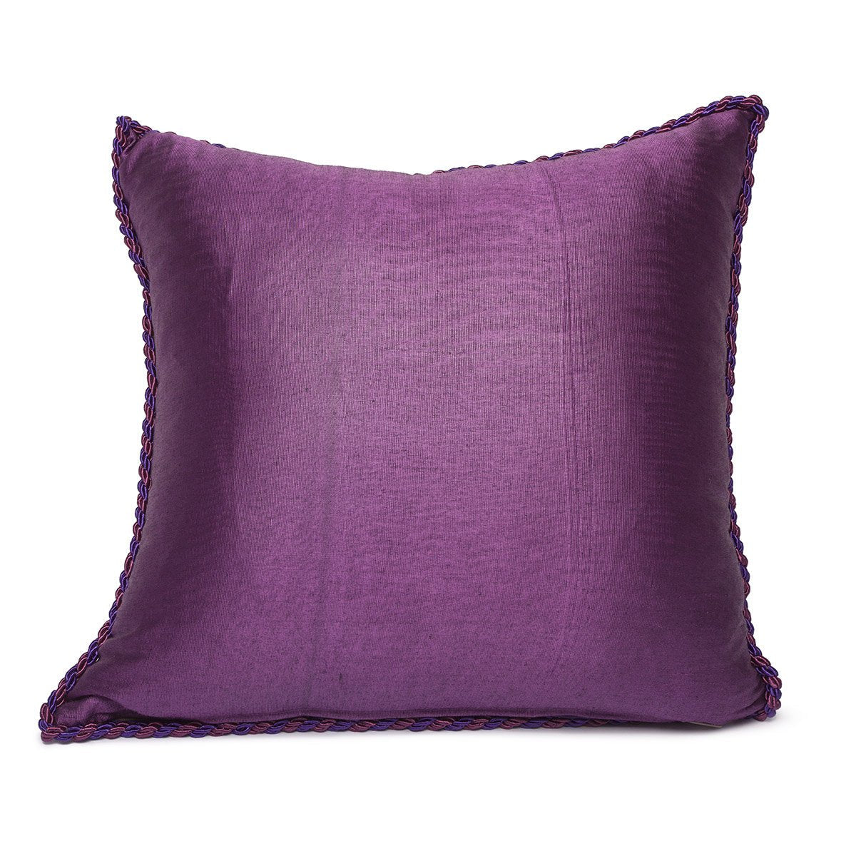 Funda de Cojín Kutnu Morado Claro - Campos de Lavanda Tejidos en Gradación Celestial
