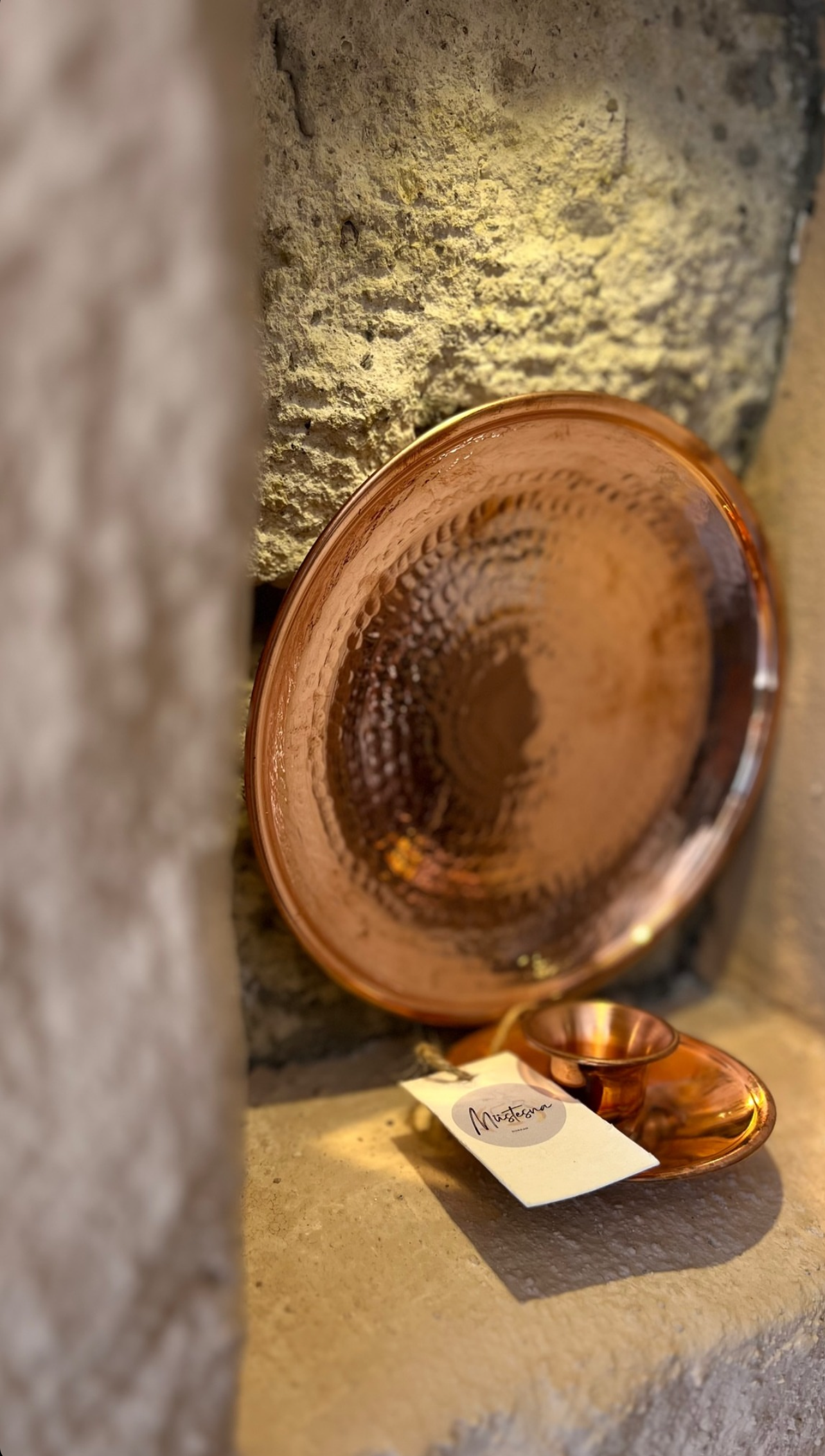 Candelero De Pared Minimalista De Cobre - Ilumina Con Elegancia Mediterránea