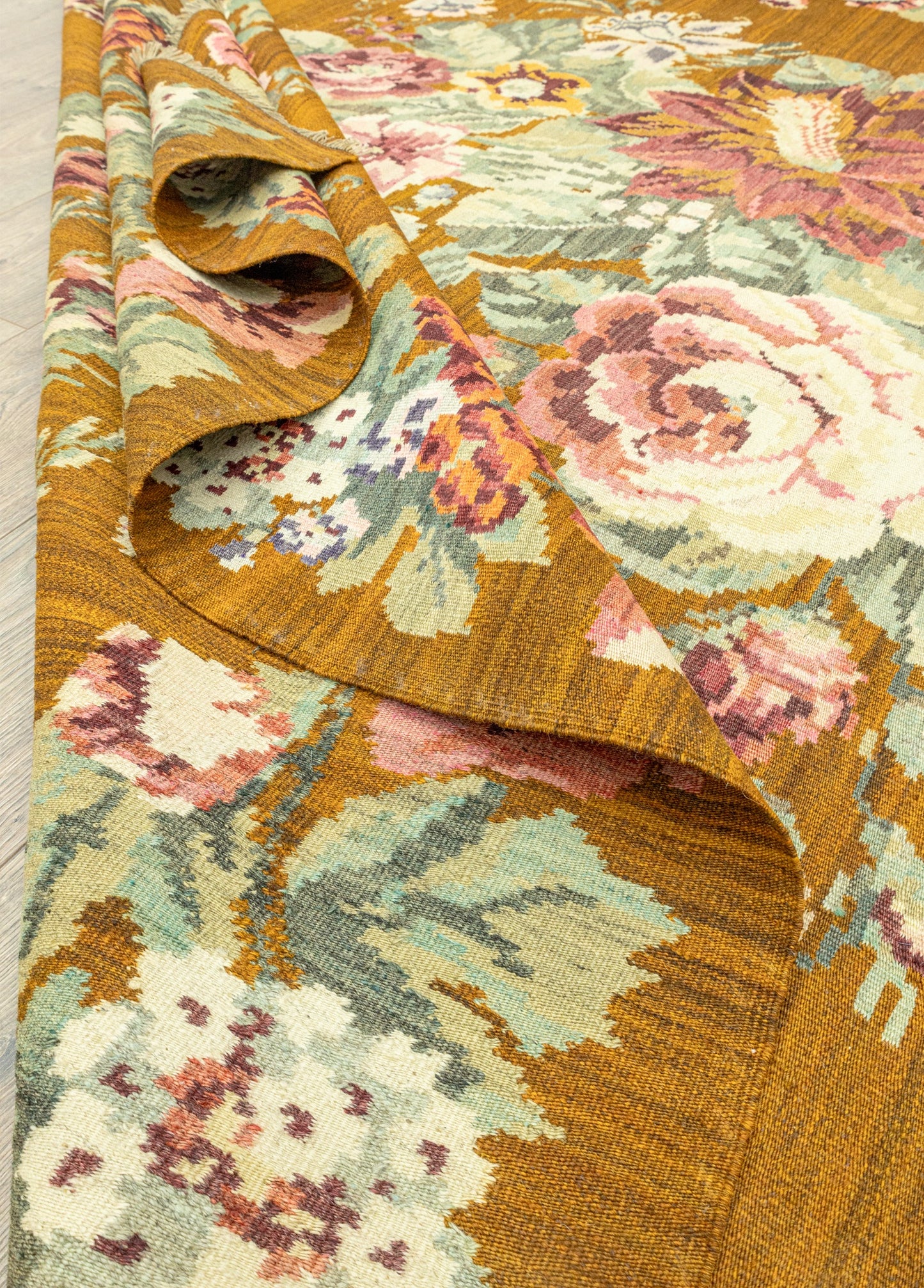 Lova Handwoven Karabagh Kilim Artesanal Natural Wool 224x324cm – Origen Sostenible