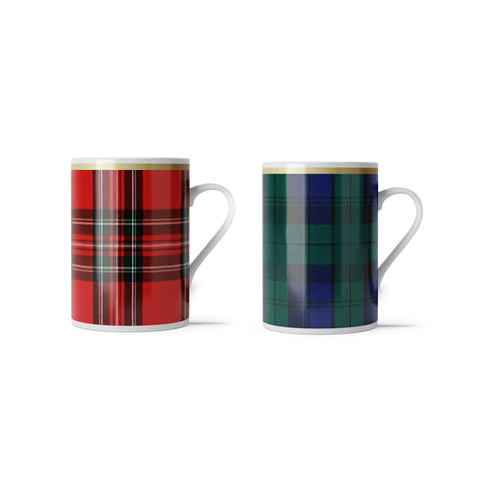 Set 2 Mugs Holiday - Cerámica Festiva Mediterránea Lujo