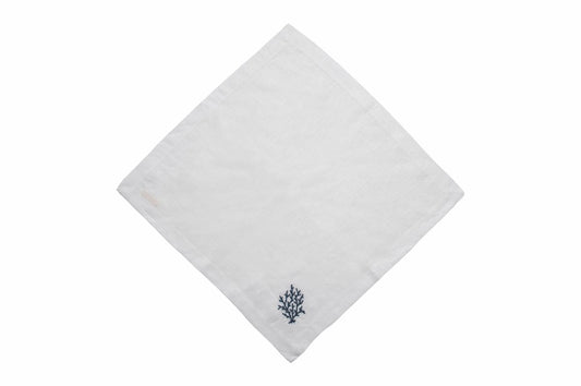Set 4 Servilletas Lino Marine - Elegancia Náutica Mediterránea