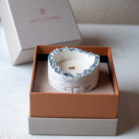 Vela SILVER Muse con Piedra Preciosa - Edición Especial Grande (300g)
