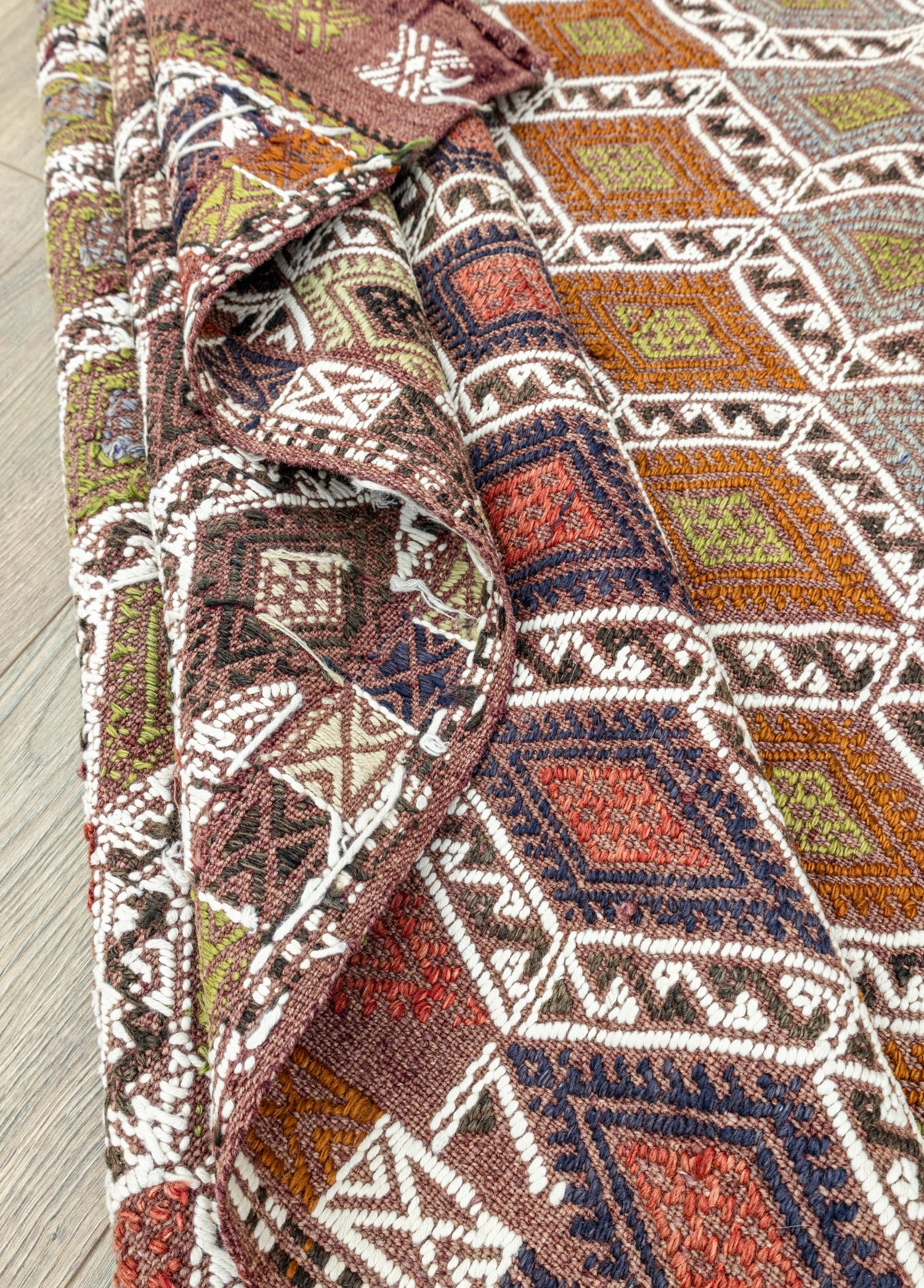 Kilim Cidal Étnico - Autenticidad Pura Tejido a Mano 146x235cm