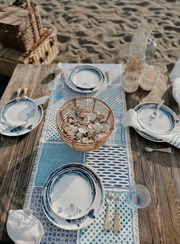 Aqua Blu Table Runner