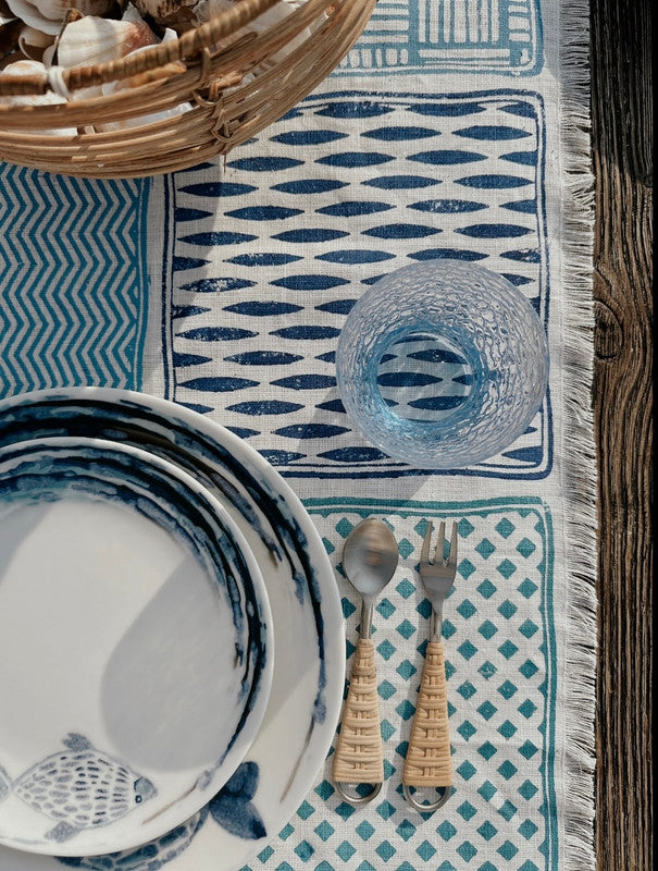 Aqua Blu Table Runner