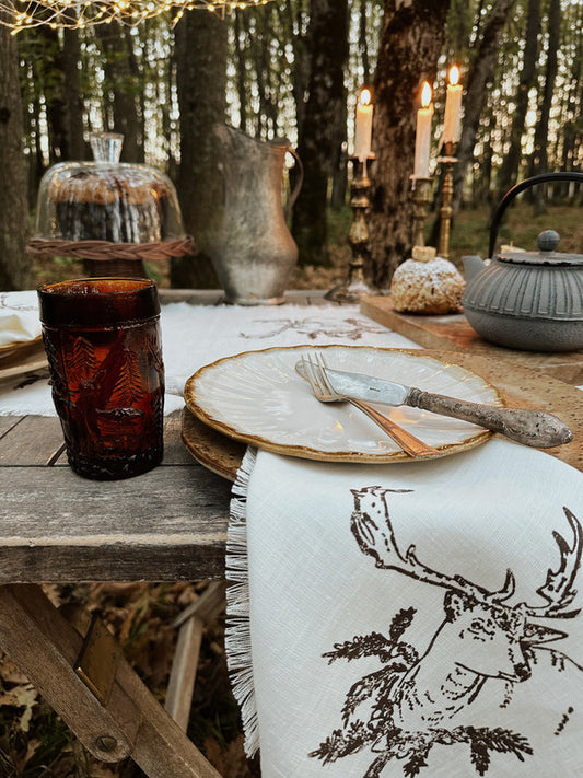 Set of 6 Deer Napkins