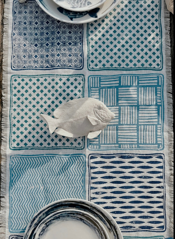 Aqua Blu Table Runner