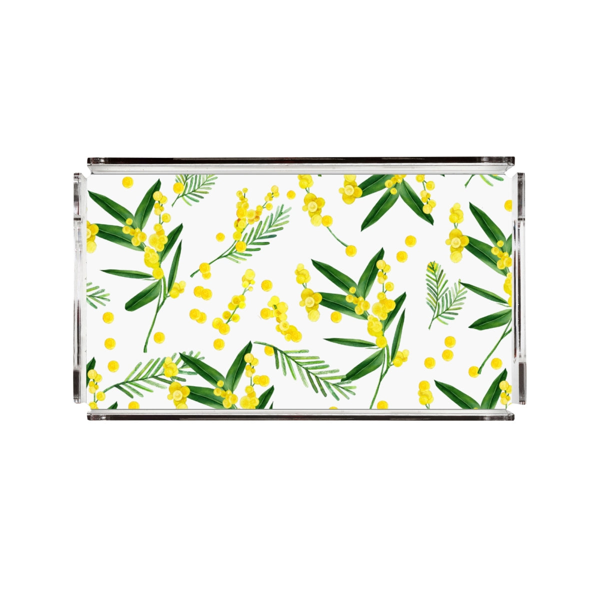 Large Mimosa Flower Tray - Mediterranean Spring Luxury Ceramics