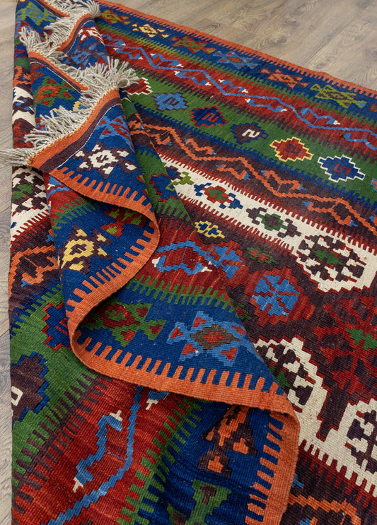Alfombra Abçar Vintage Rural - Tejido a Mano Lana Natural 141x184cm