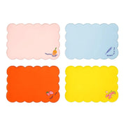 Manteles Individuales Bon Appétit - Diseño Italiano con Motivos Marinos (Set de 4)