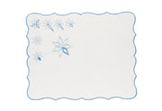 "Polar Star" Placemat White - Eternal Navigation Embroidered in Purity Guide