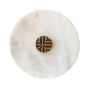 Aplique De Pared Art Déco en Mármol Y Latón Blanco Mediano– Edición Exclusiva