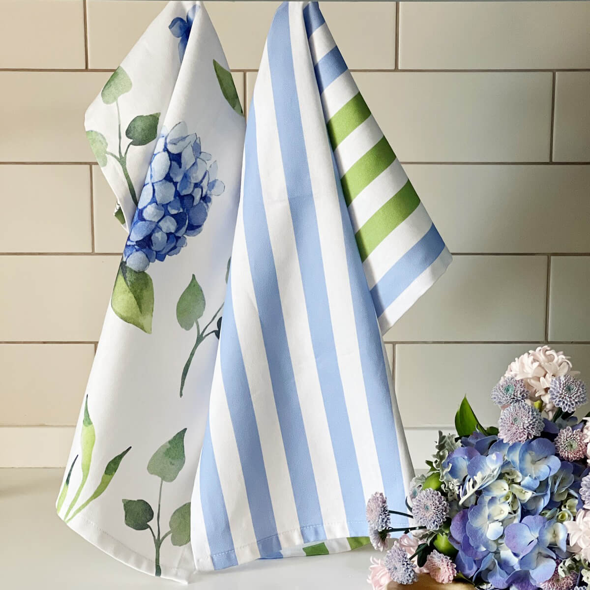 Mai Collection – Set of 2 Kitchen Towels | 100% Cotton | 50 x 70 cm