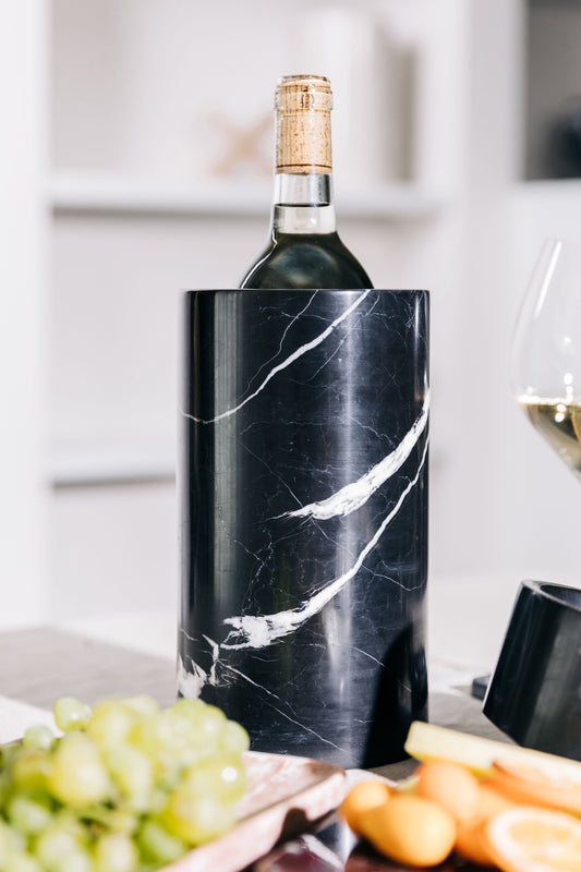 Black Infinity Holder Vase - Marble Mystery That Transcends the Decorative